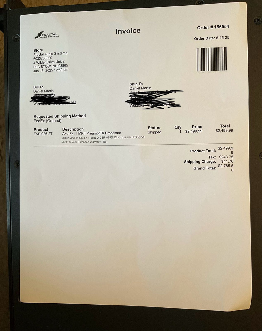 Order #10462